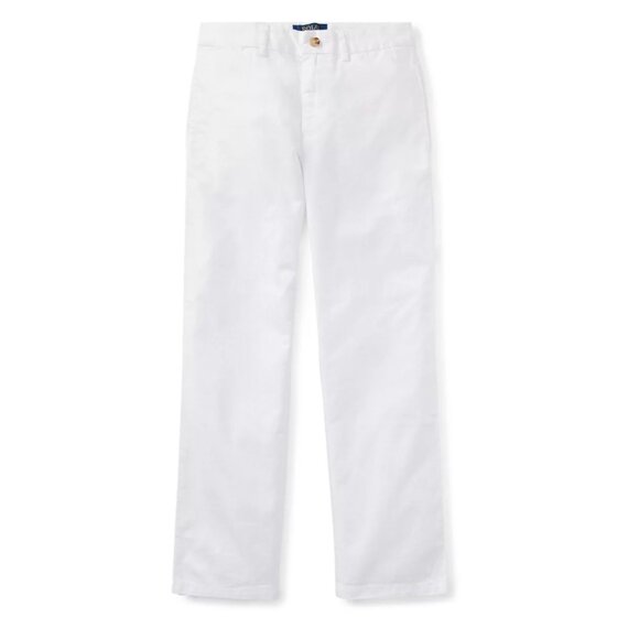 Polo Ralph Lauren Boys White Straight Leg Chino Classic Casual Cotton Pant Sz 14 - Picture 4 of 12